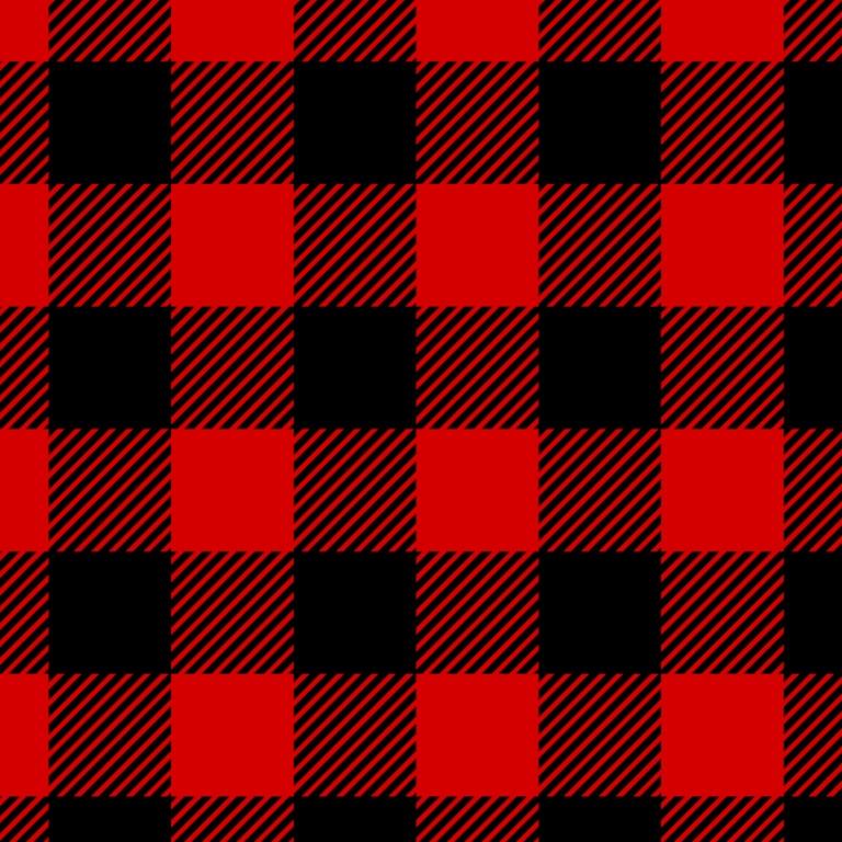 Red Black PreCut Flannel Fabric  (1.5 Yards)