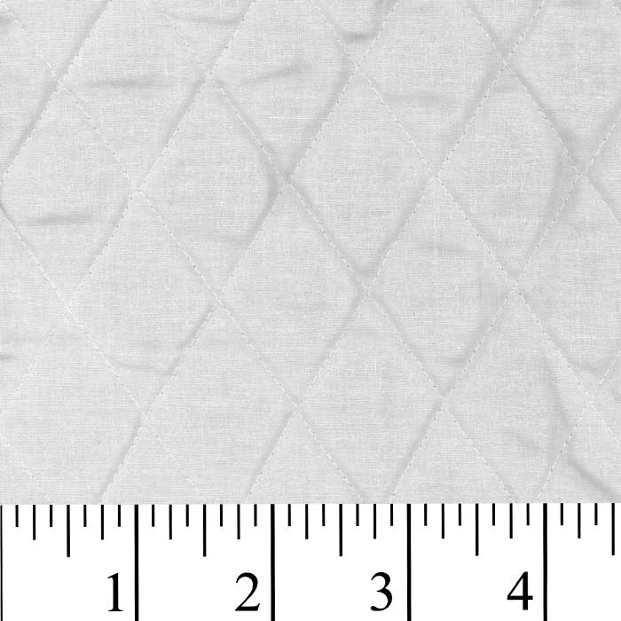 Solid White Double Face Quilted Fabric