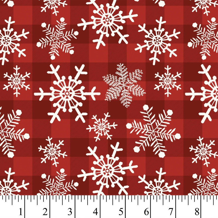 Christmas Snowflake Cotton Fabric Fat Quarter