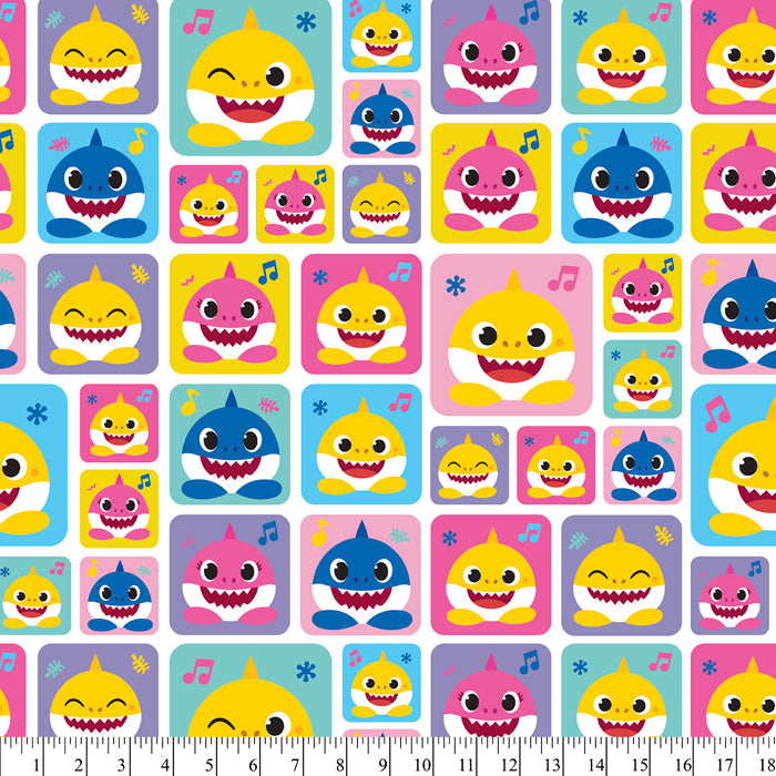 Baby Shark Musical Cotton Fabric