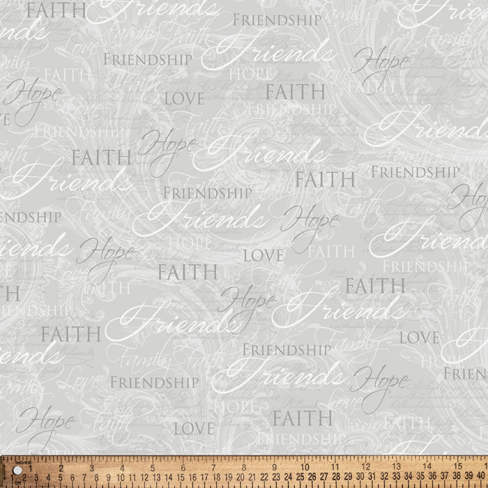 Faith Love Cotton Fabric