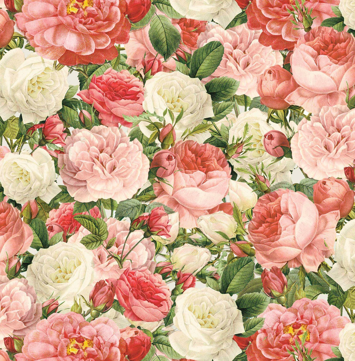 Vintage Rose Cotton Fabric