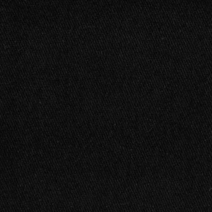 Solid Black Wrinkle Release Cotton Twill Fabric