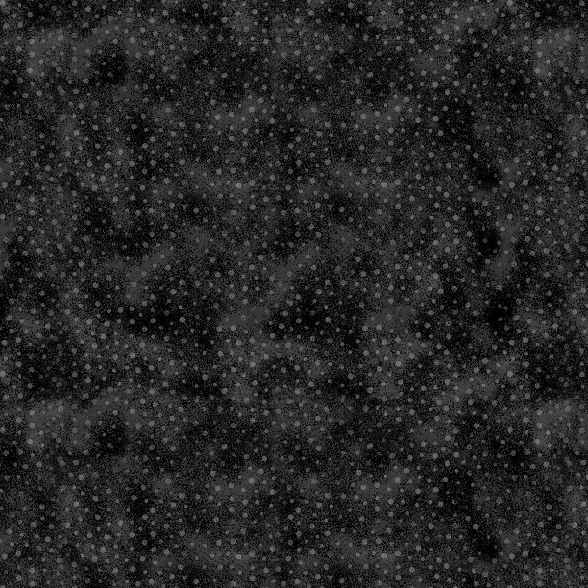 Misty Dots Black Cotton Fabric