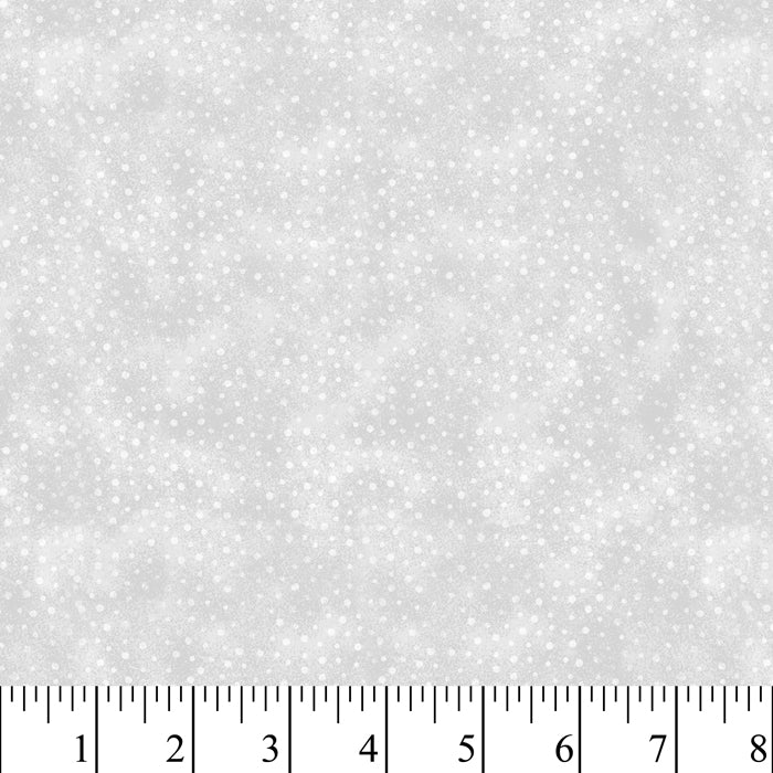 Misty Dots Silver Cotton Fabric