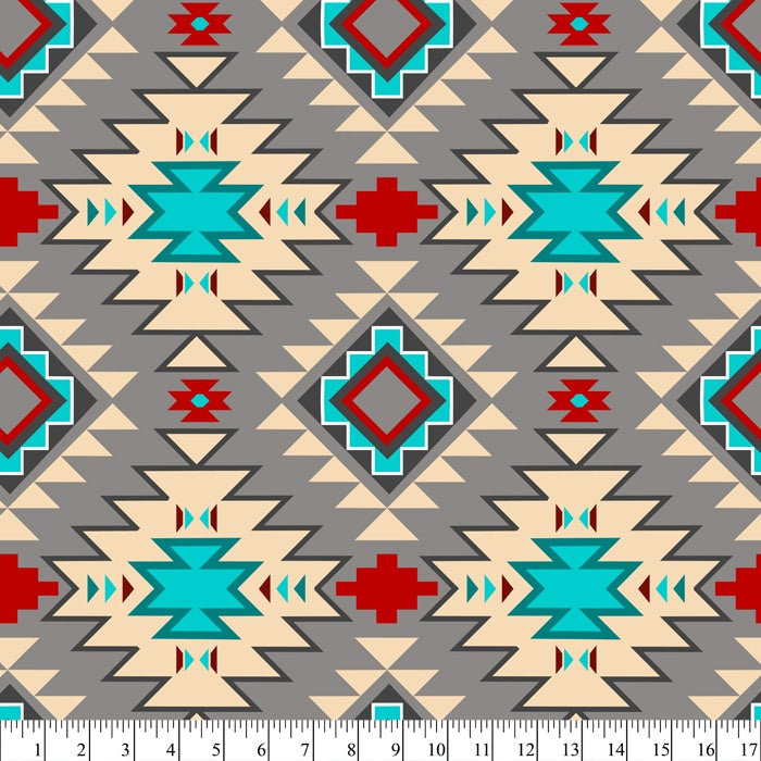 Southwest Argyle Cotton Fabric, 1 Yard Precut
