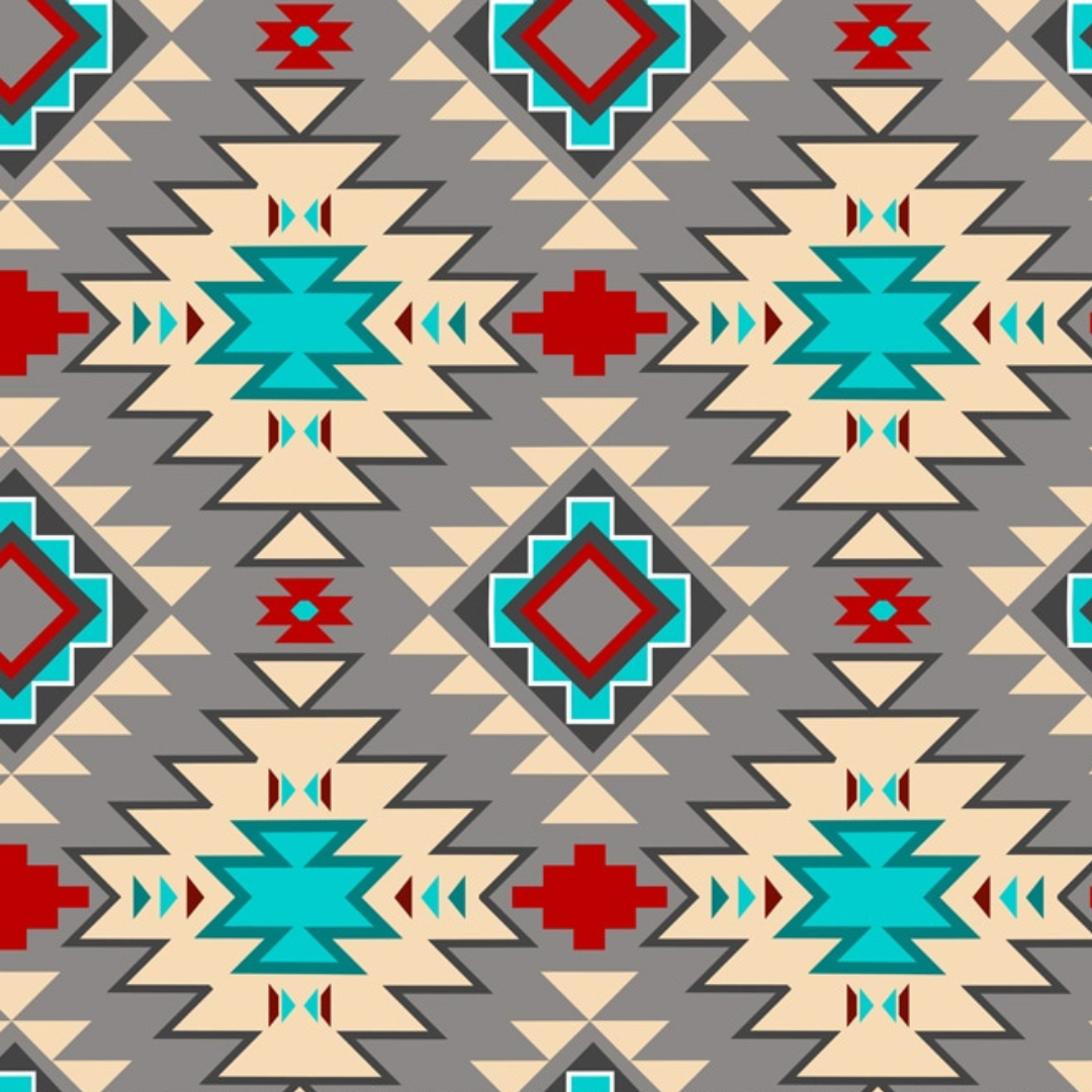 Southwest Argyle Cotton Fabric, 1 Yard Precut