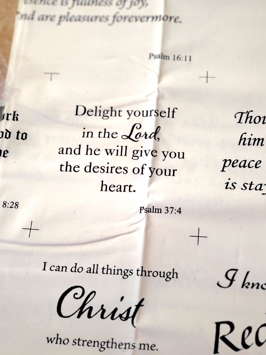 Messages of Faith Cotton Fabric, 1 Yard Precut