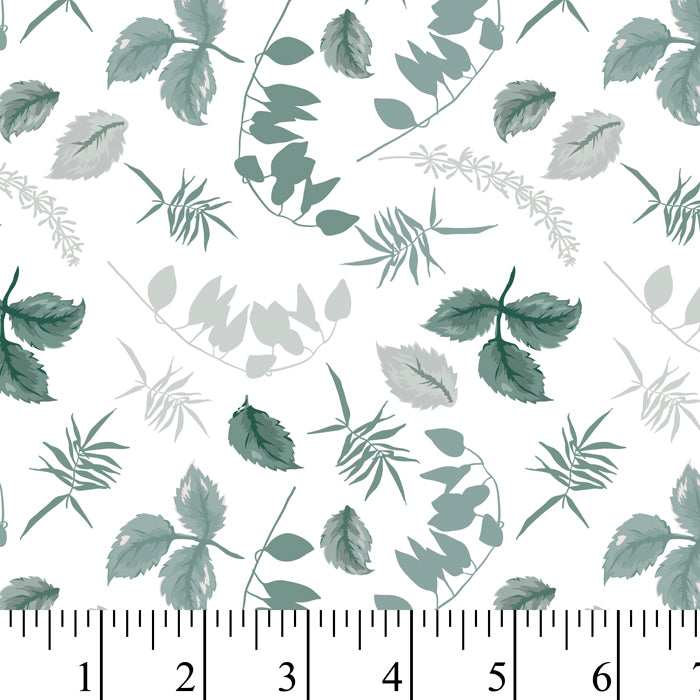 Antique Leaves Cotton Fabric