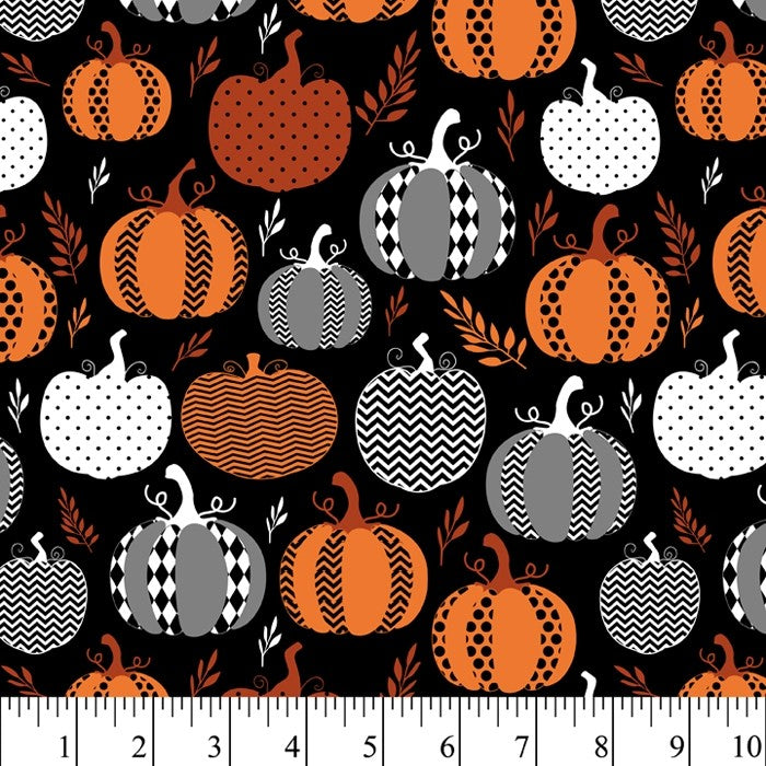 Halloween Pumpkins Cotton Fabric
