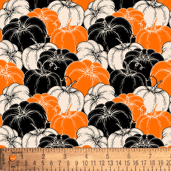 Fall Pumpkins Cotton Fabric