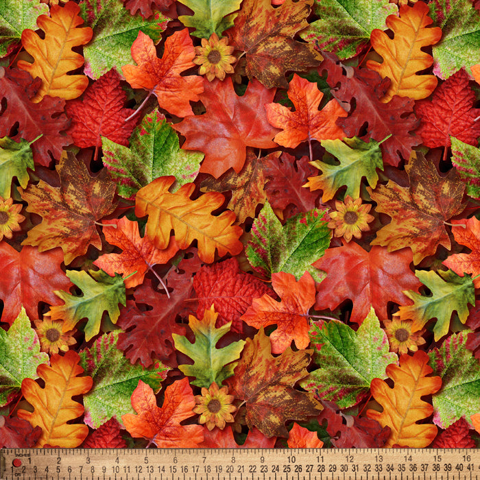 Autumn Leaves Fall Cotton Fabric