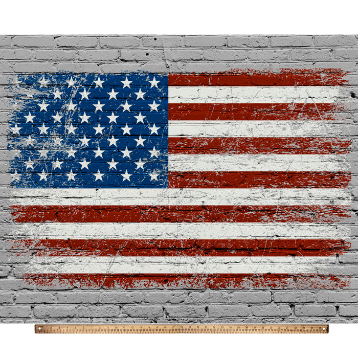 US Flag Old Glory Digital Cotton Print Panel