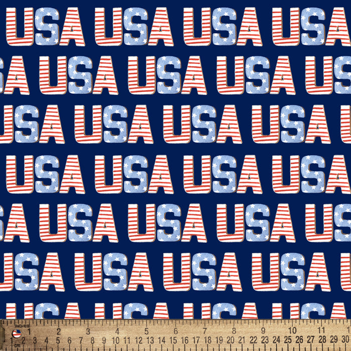 USA America Digital Cotton Print Fabric