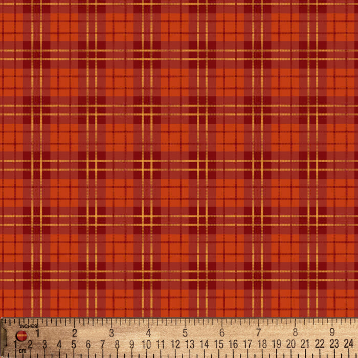Rustic Plaid Autumn Cotton Fabric