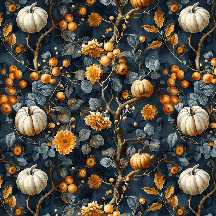 Glamorous Pumpkins Cotton Fabric