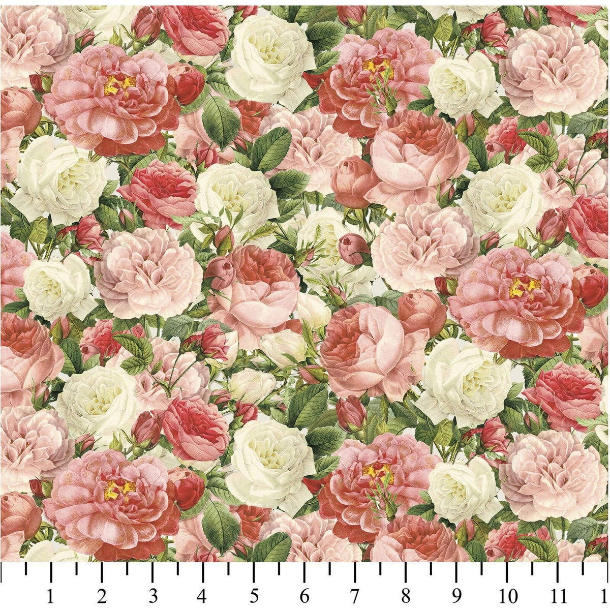 Vintage Rose Cotton Fabric