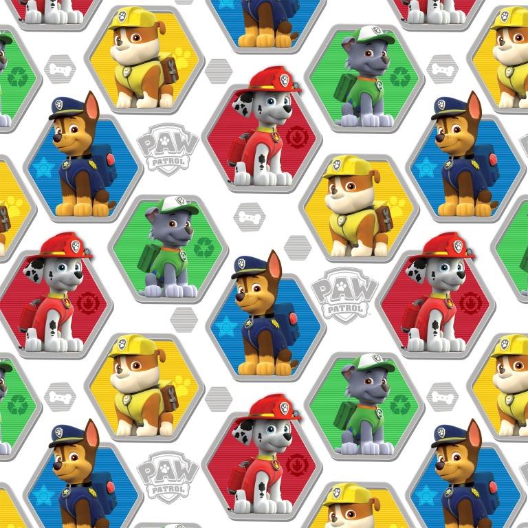 Paw Patrol Rescue Cotton Fabric, 1-yard PRECUT