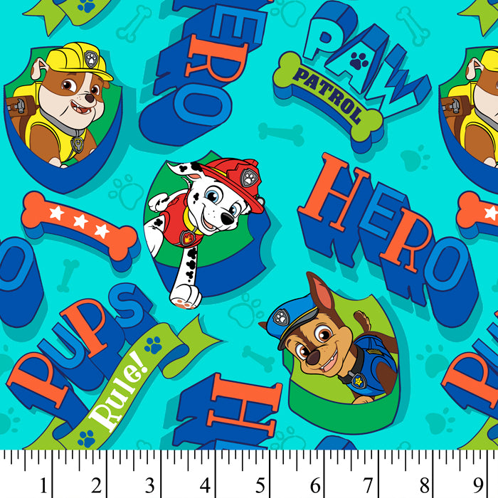 Paw Patrol Hero Pups Cotton Fabric, 1-yard PRECUT