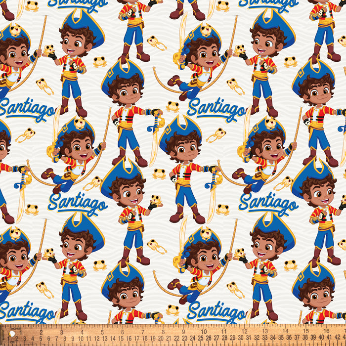 Santiago of the Seas Kiko Nickelodeon Licensed By David Textiles Digital Cotton Print Fabric