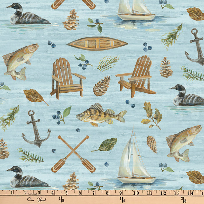 Lakeside Retreat Cotton Fabric