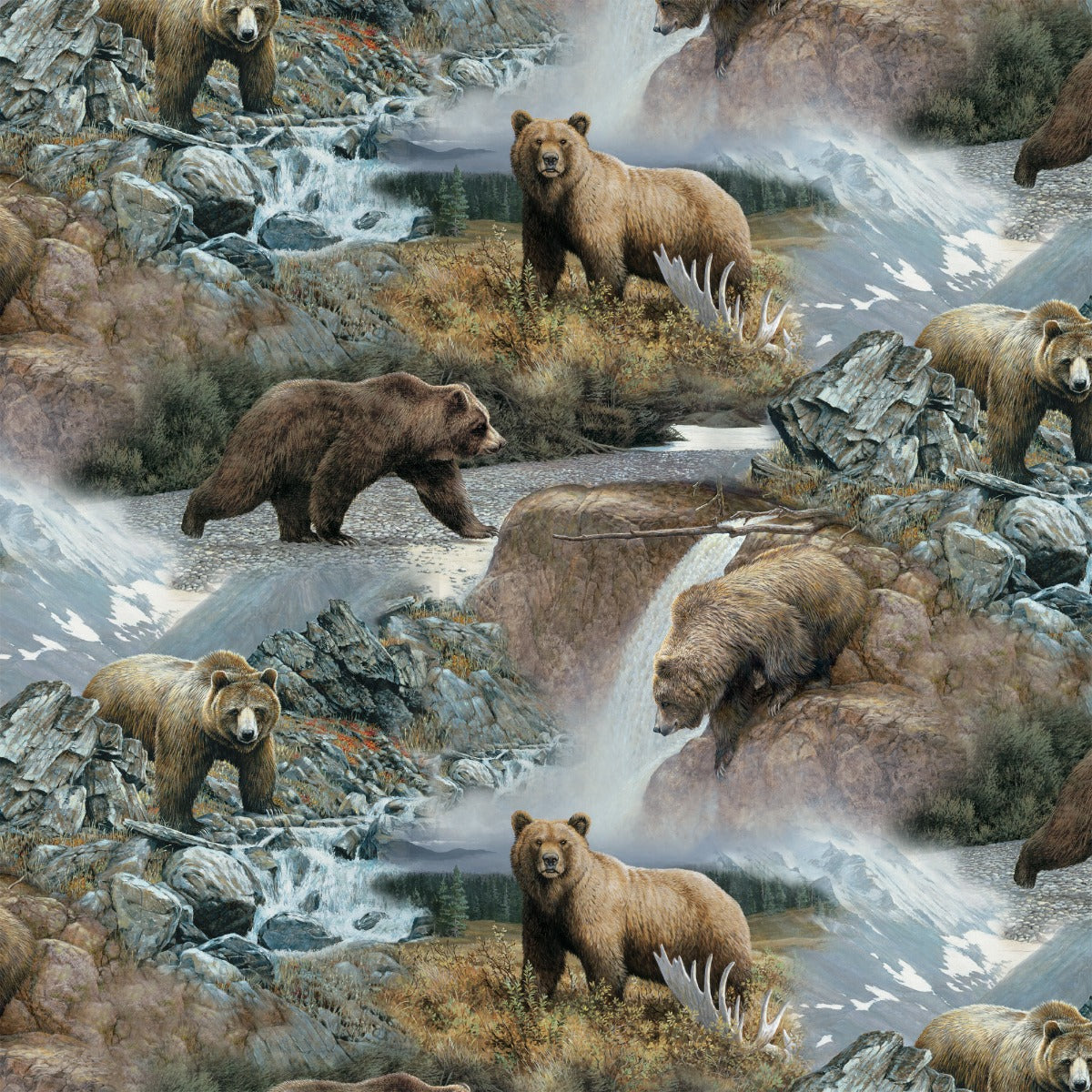 Bear Cotton Fabric
