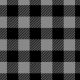 Gray Black Buffalo Plaid Flannel Fabric