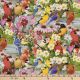 Songbirds & Flowers Digital Cotton Print Fabric