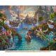 Peter Pan in Neverland Disney by Thomas Kinkade Licensed by David Textiles Digital Print Cotton Fabric Panel