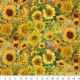 Sunflowers Fields Digital Cotton Print Fabric