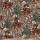 Santa & The Christmas Tree Digital Cotton Print Fabric