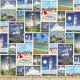 Seaside East Coast Vacation Digital Cotton Print Fabric
