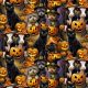 Halloween Friends Cotton Fabric