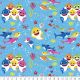 Baby Shark Family Cotton Fabric