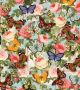 Butterflies & Roses Cotton Fabric, 1 Yard Precut