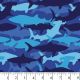 Shark Camouflage Cotton Fabric