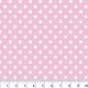 Polka Dots White on Pink Flannel Fabric By the Yard