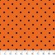 Halloween Polka Dots Orange Cotton Fabric