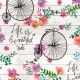 Beautiful Colorful Bike Ride Cotton Fabric