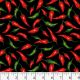 Chili Pepper Caliente Cotton Fabric, 1-YARD PRECUTS