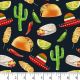 Tacos In The Desert Cotton Fabric, 1 Yard Precut