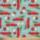 Merry Christmas Trucks Cotton Fabric
