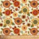 Fall Flowers Cotton Fabric