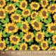Sunflowers Garden Cotton Fabric 