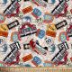 Road Trip Map Route 66 Cotton Fabric