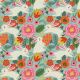 Floral Bunny Garden Cotton Fabric