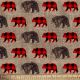 Bears Checkered Cotton Fabric