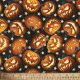 Halloween Spooky Jack-O-Lanterns Digital Cotton Print Fabric