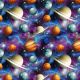 Space Galaxy Flannel Fabric