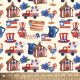 Patriotic American Country Digital Cotton Print Fabric
